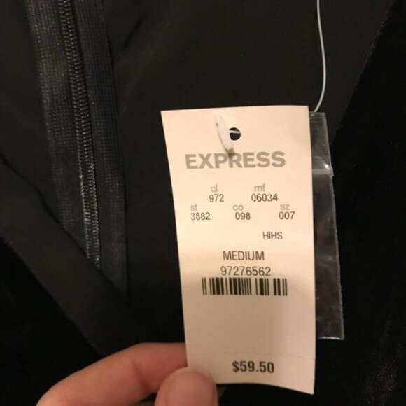 NWT • Express • velvet and sequin top - Picture 2 of 3